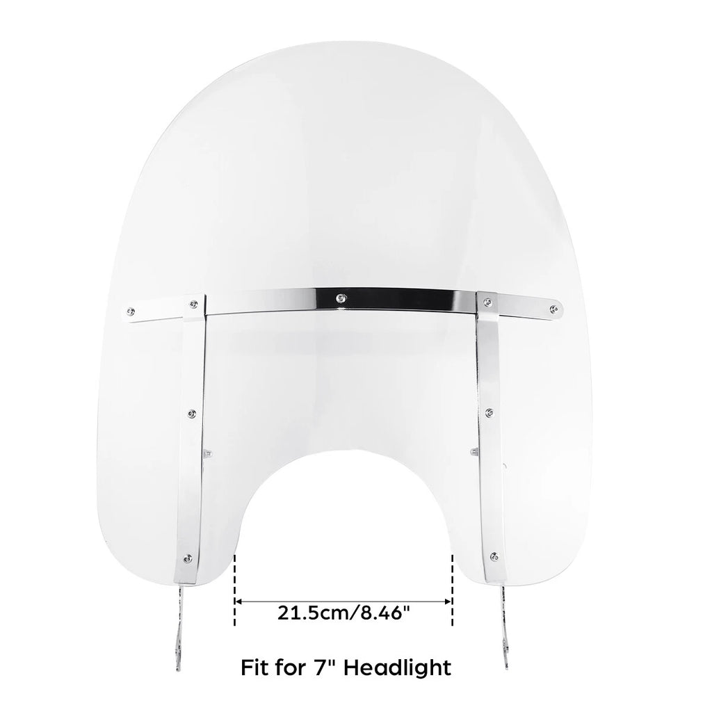 Clear Front Windshield for Harley Heritage Softail Slim Deluxe Fat Boy (2000–2017)