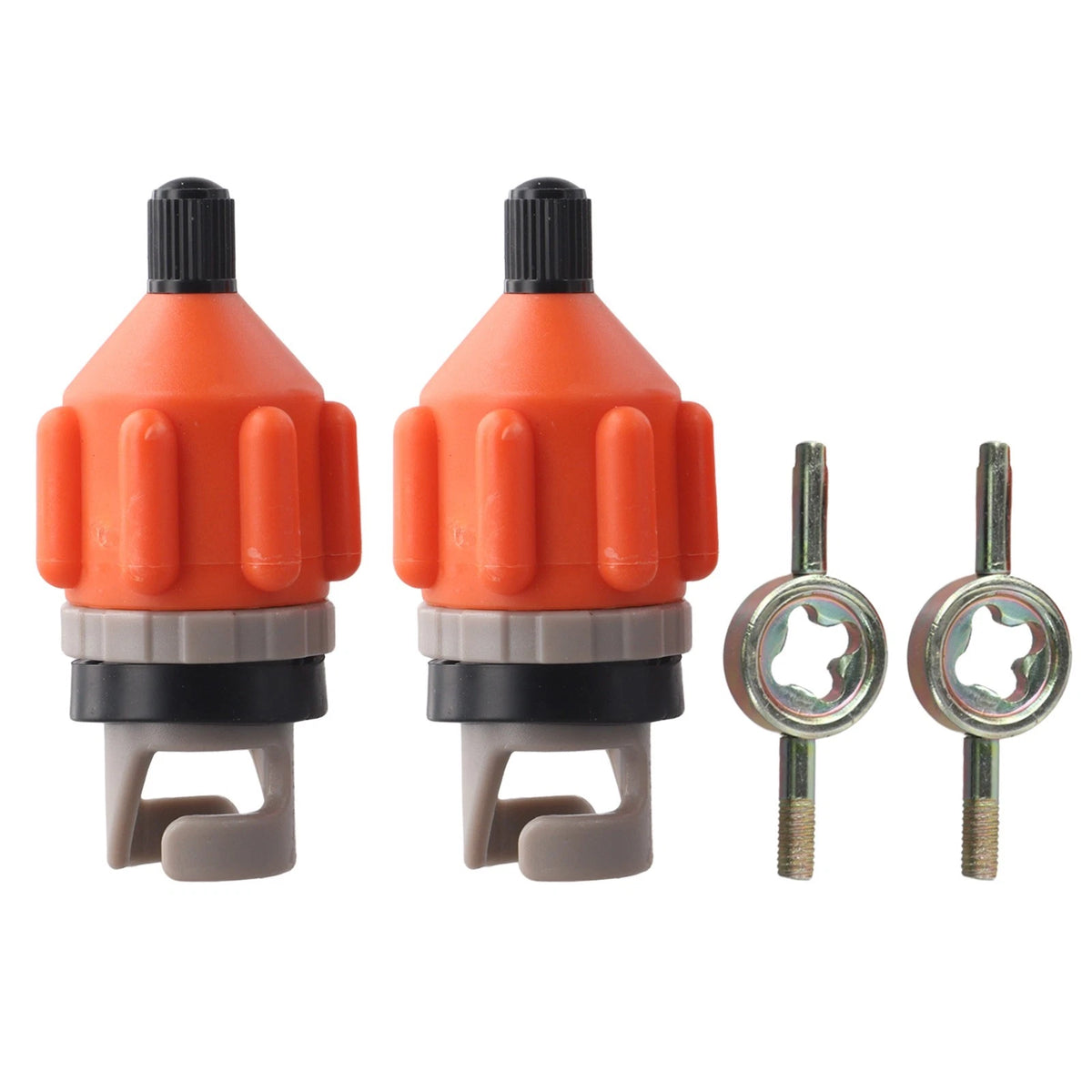 2X Paddle Board and Kayak Pump Adapters with Safety Feature