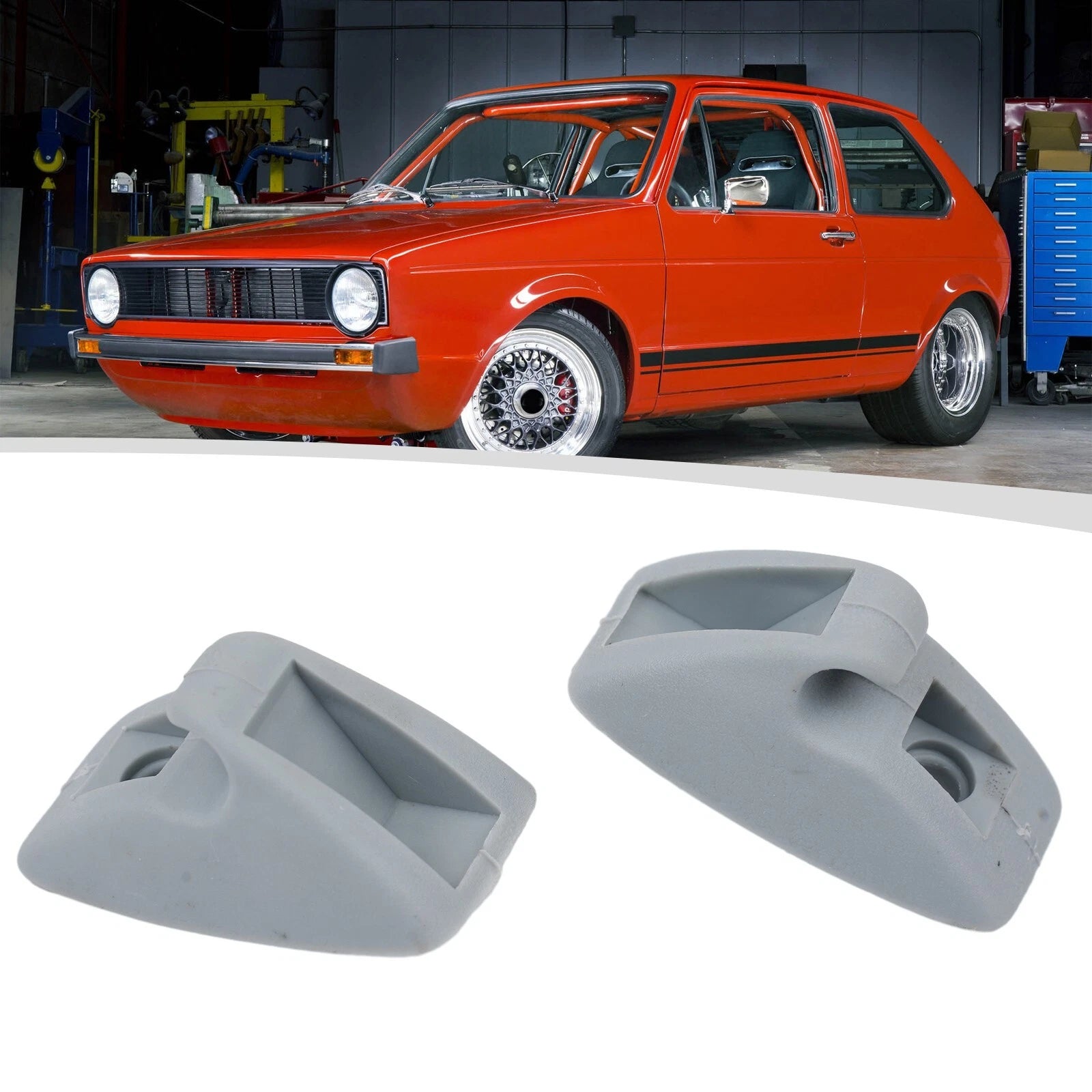2X Sun Visor Support Clip Retainer for VW MK1 MK2 Rabbit (1975–1984)