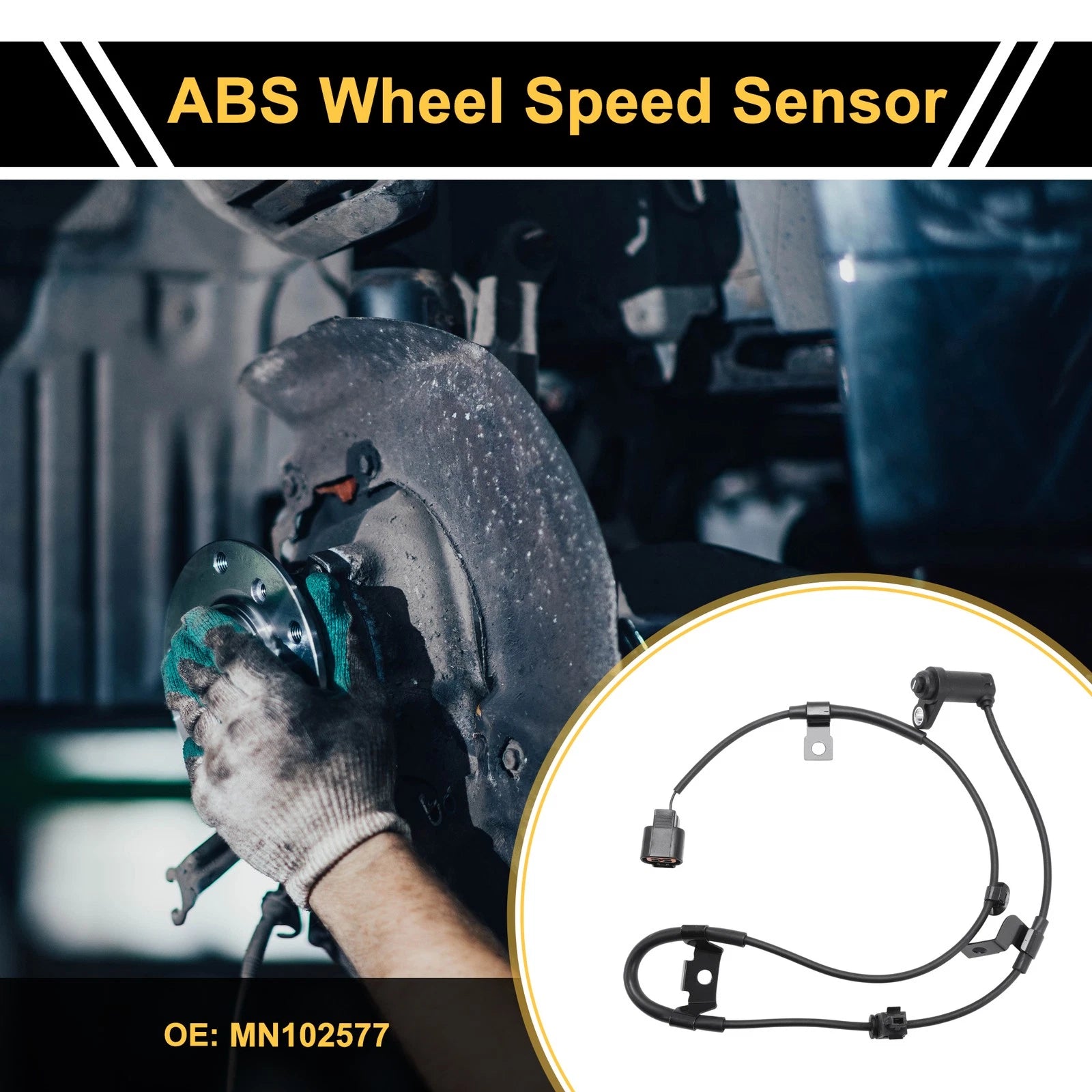 ABS Wheel Speed Sensor Rear Left Replacement for Mitsubishi L200 (2010–2011)