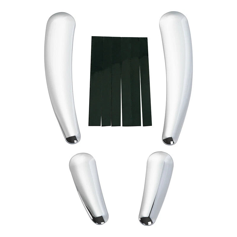 4X Chrome Swingarm Frame Inserts for Harley Softail FLSTF FLSTN (2008–2017)