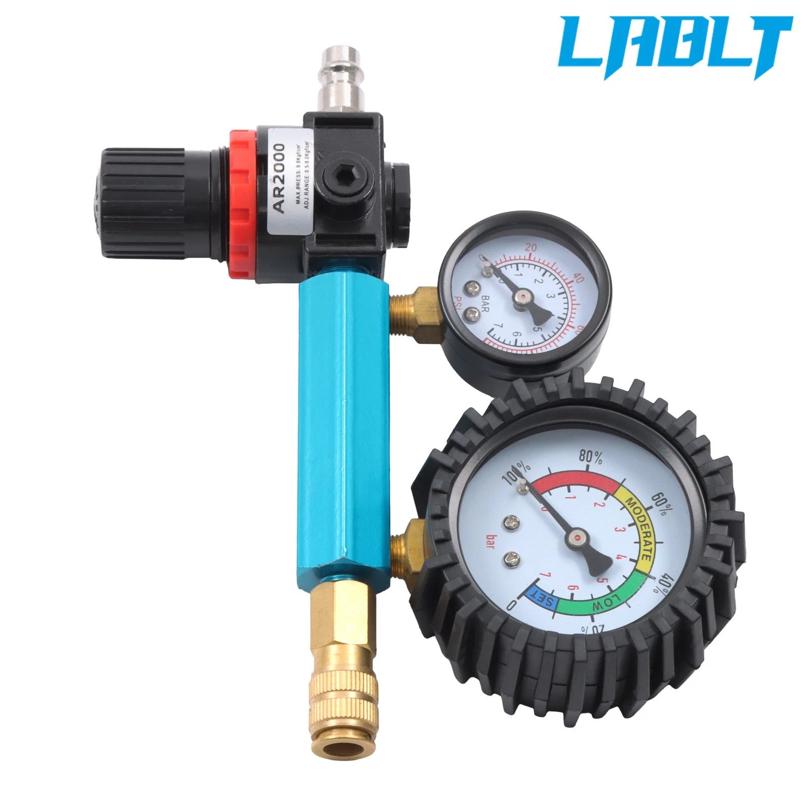 46PCS Engine Cylinder Compression Leak Down Tester for Petrol Diesel Vehicles
