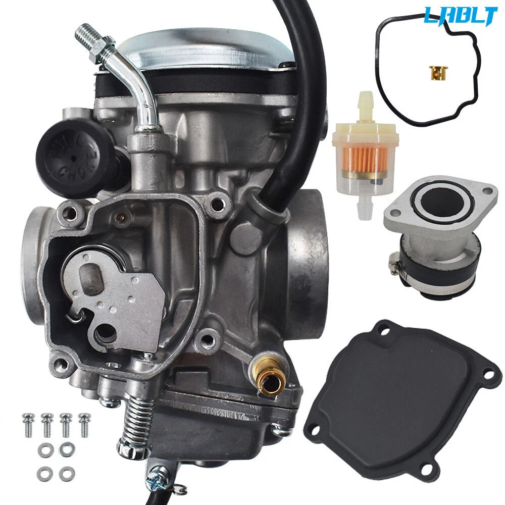 Carb & Intake Manifold for Yamaha Bear Tracker 250 YFM250 Big Bear 350 (1999–2006)