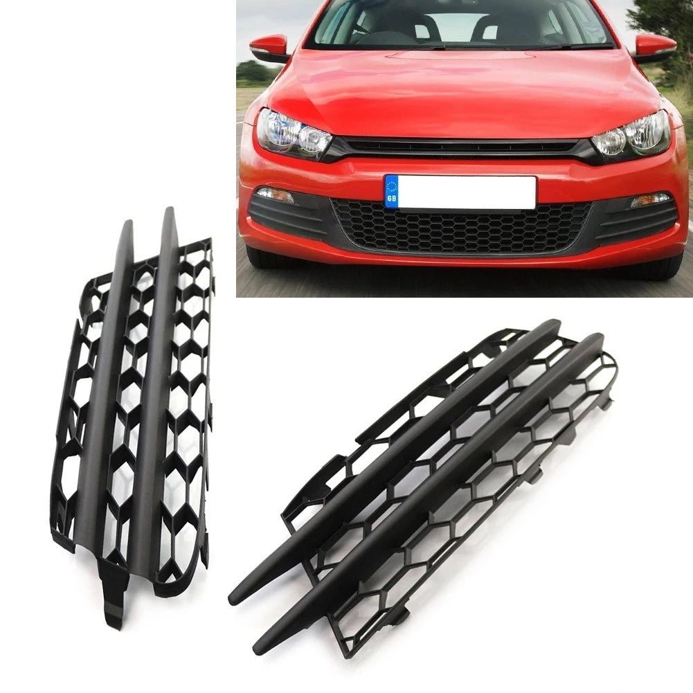 Front Lower Honeycomb Bumper Fog Light Mesh Grille for Volkswagen Scirocco (2009–2014)