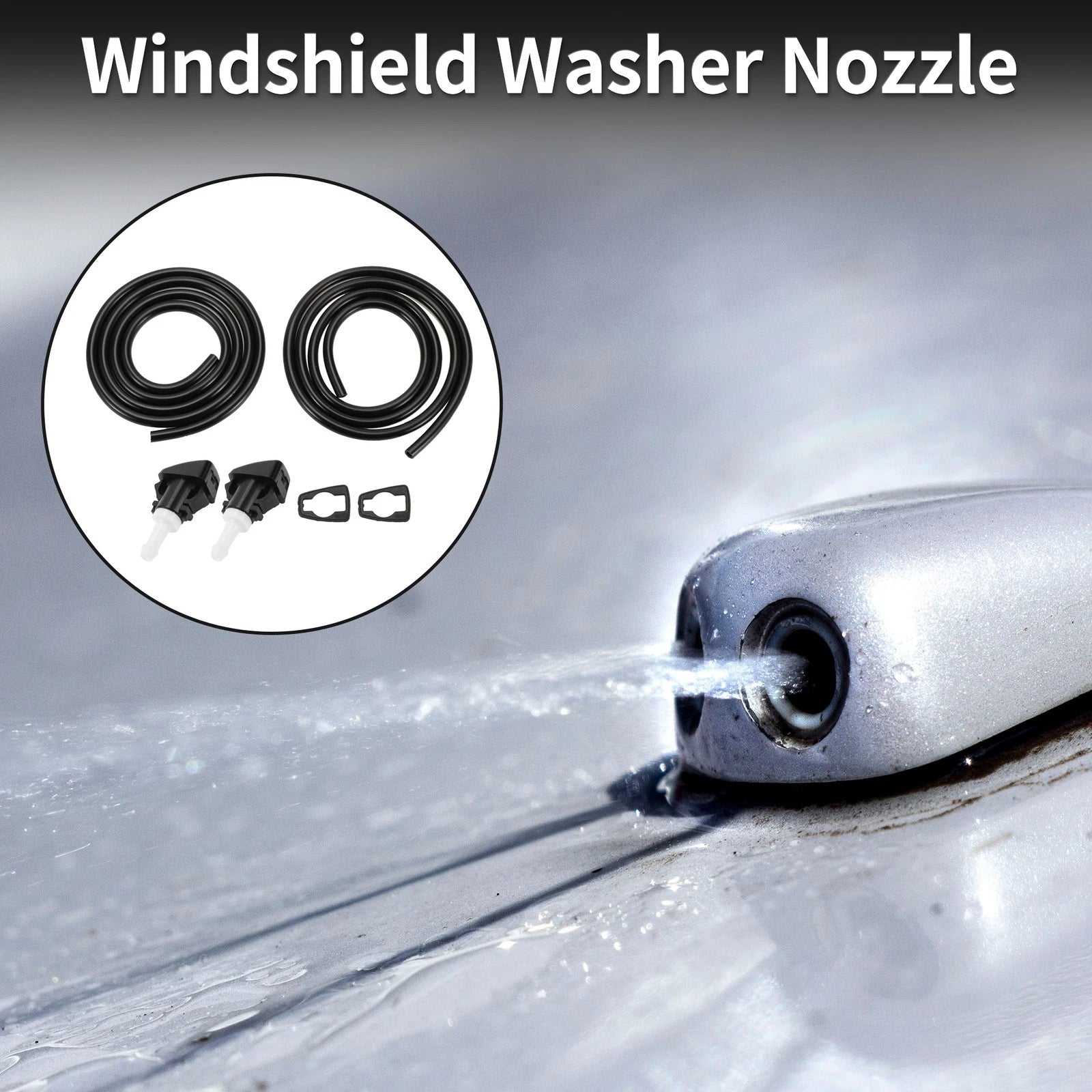 Windshield Washer Nozzle With Hose Replacement for Dodge Grand Caravan (2008–2020)