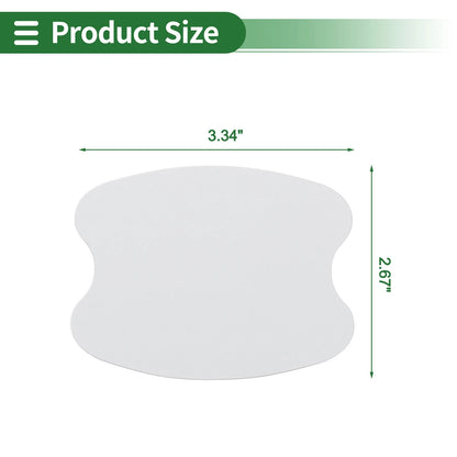 Set of 4 Door Handle Cup Protectors for (2.67"x3.34") Matte White