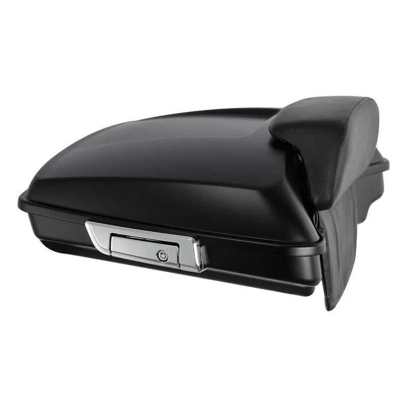 Matte Black 5.5" Razor Trunk Backrest Mount Rack for Harley Touring (2014–2026)