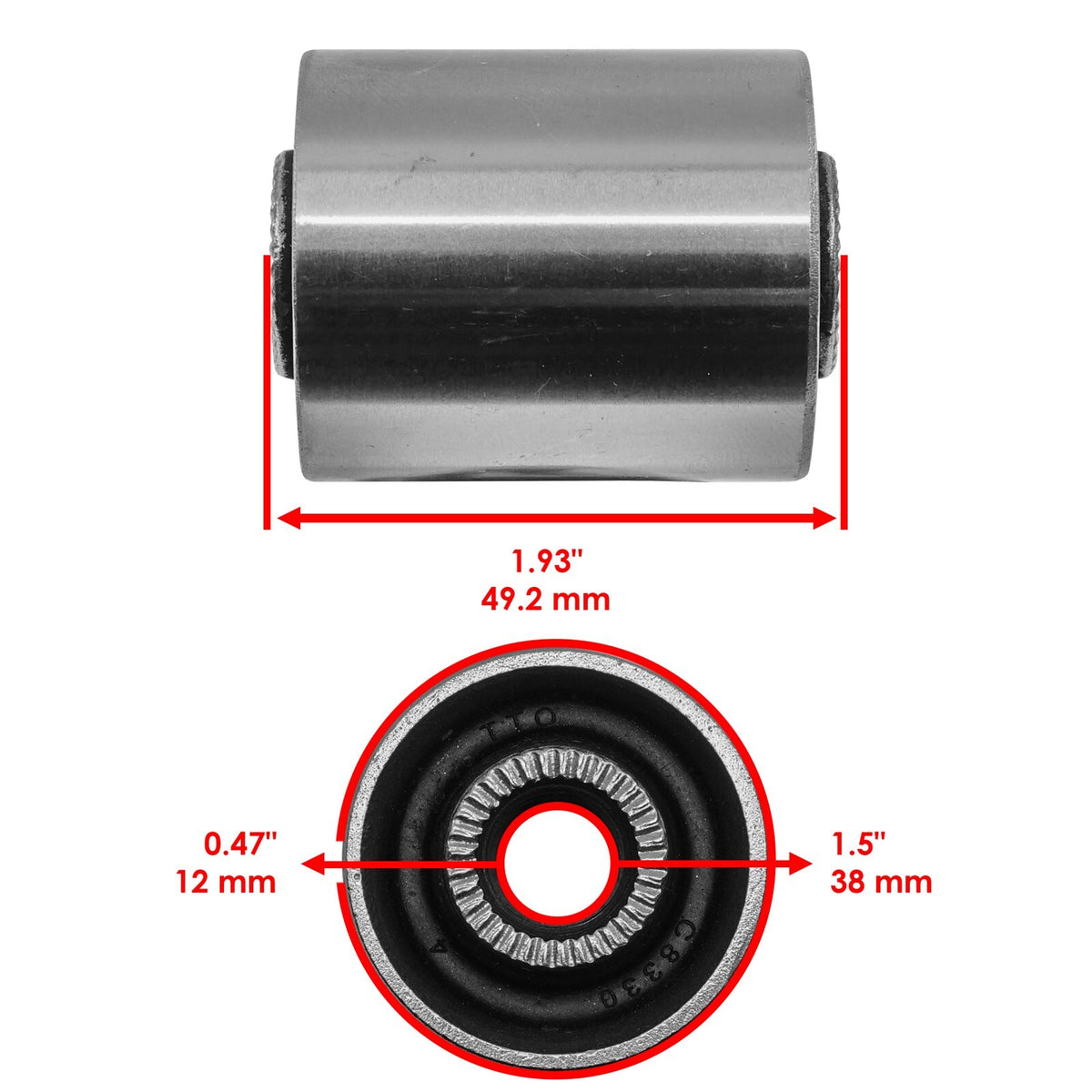 Swing Arm Bushing Replacement for Honda (12x38x49.2mm) (2006–2014)