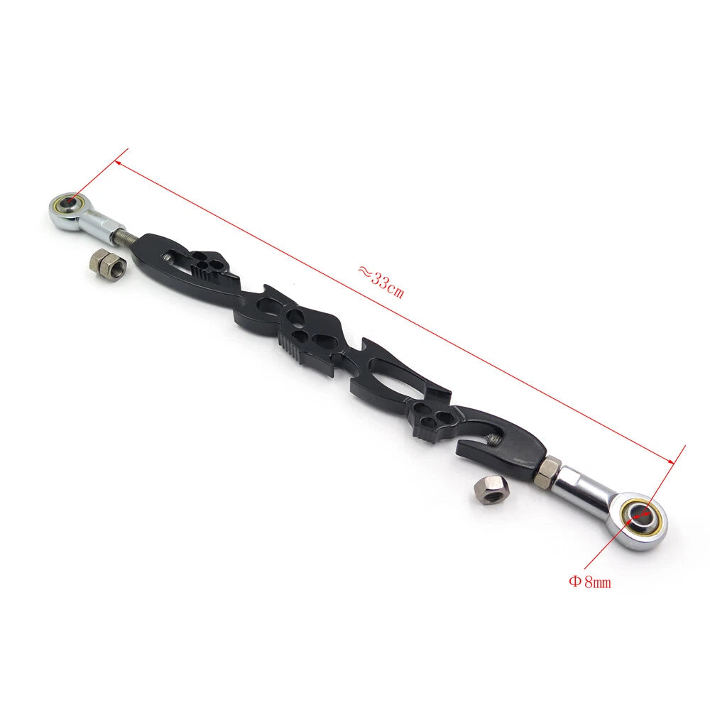Black Skull Billet Shift Linkage for Harley Davidson Softail FXST (2000–2023)