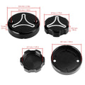 Brake & Clutch Cap Kit - Black for Ducati Streetfighter V2 V4 Hyper 950 1100 SP