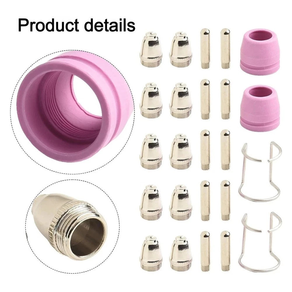 24pc Plasma Torch Tip Kit for SG55 AG60 WSD60 CUT50 CUT60