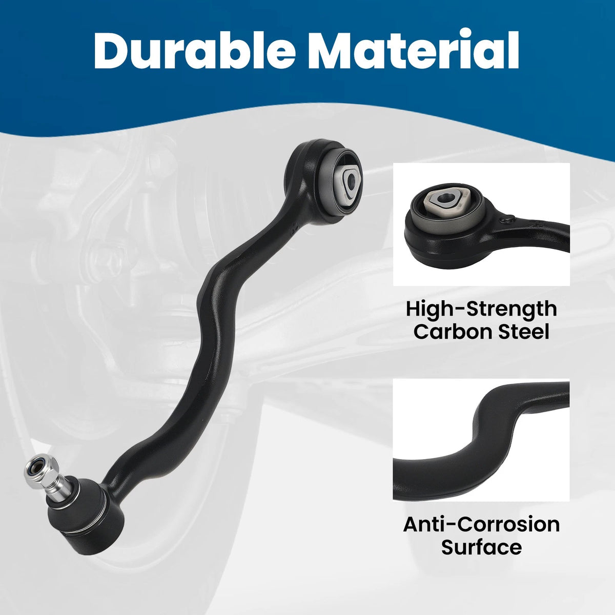 Front RH Upper Control Arm w/ Ball Joint for BMW 535i 525i M5 (1988–1995)