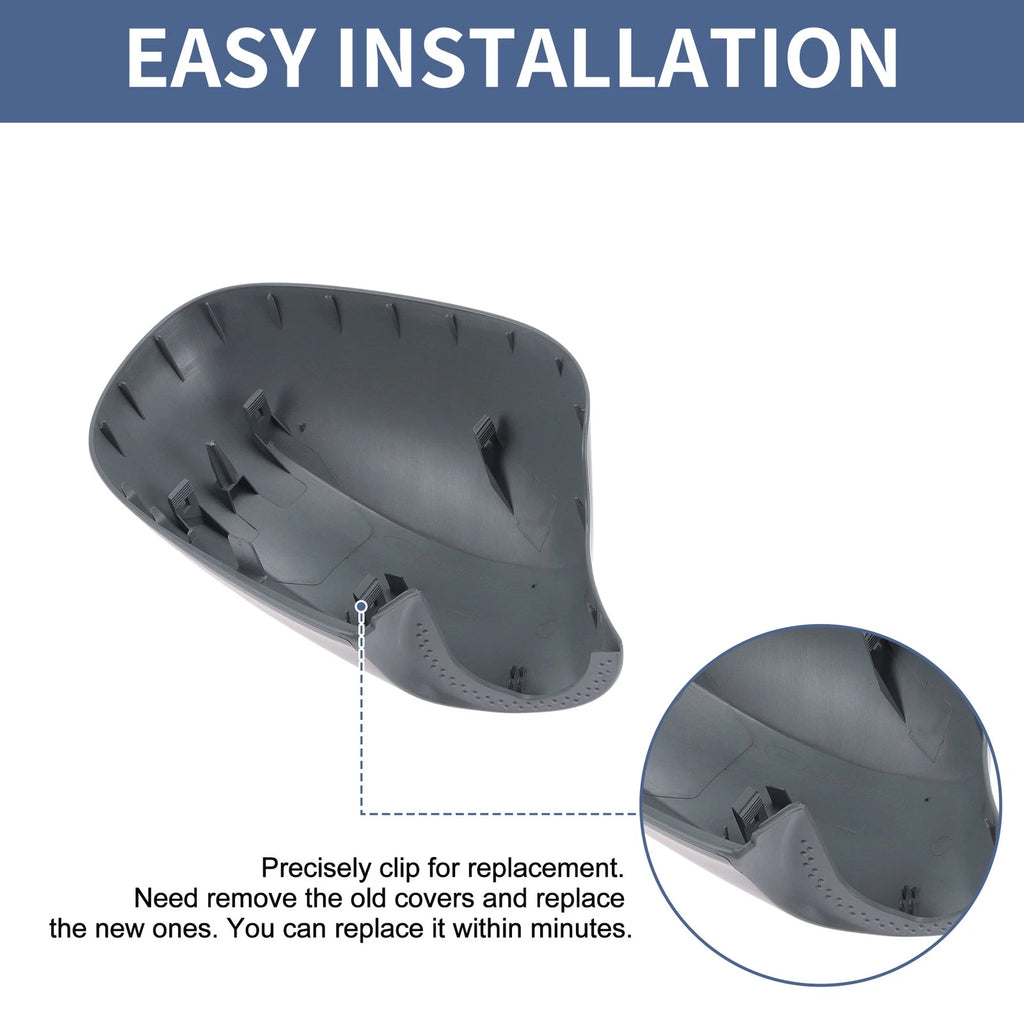 Left Passenger Side Mirror Cover Cap for BMW 3 Series E90 E91 (2007–2013)