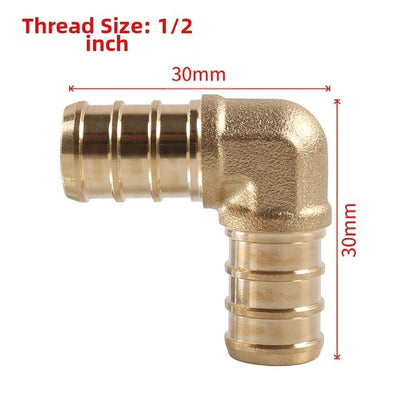 36pcs Brass PEX Fittings Repair Tool Kit with Crimp Tool