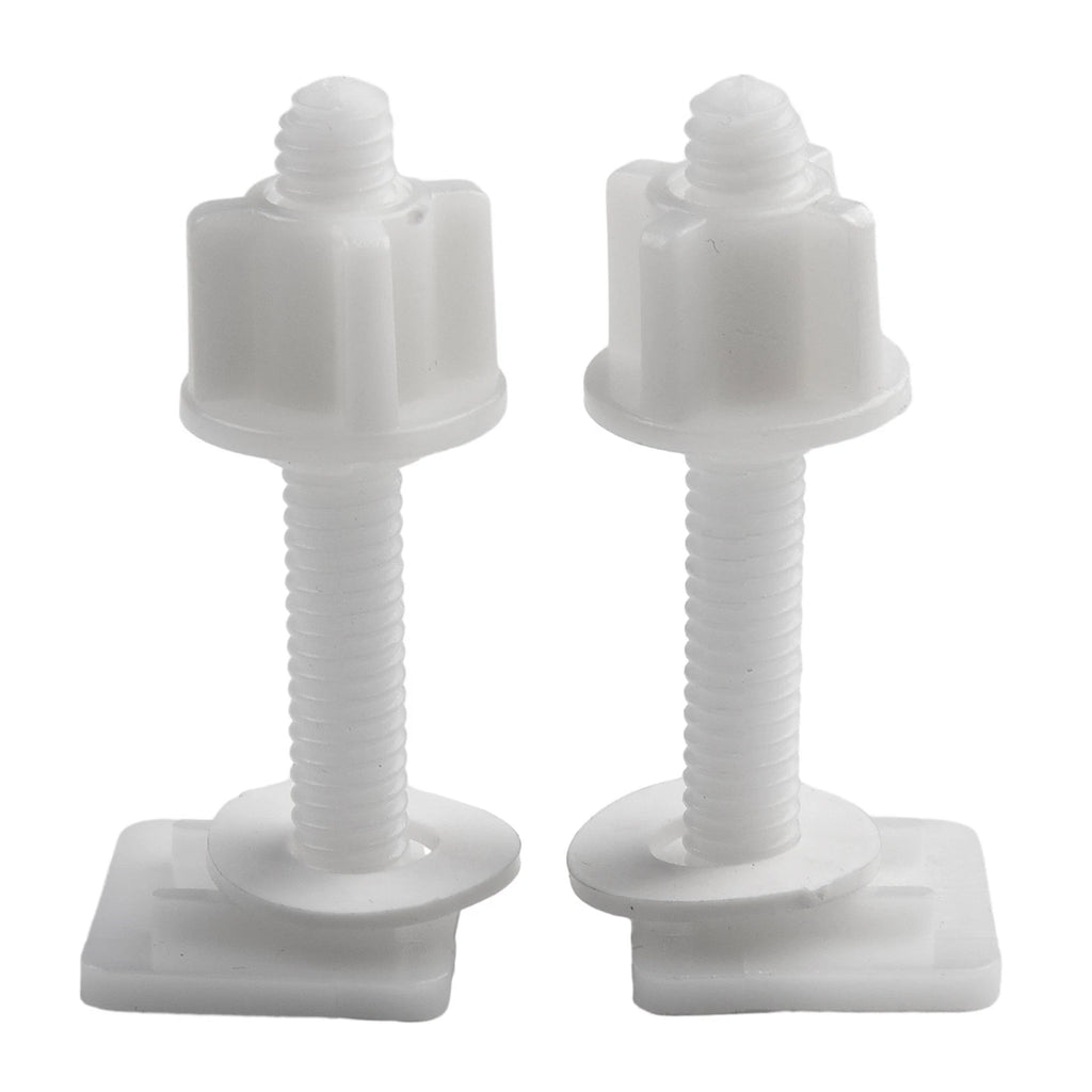 Toilet Seat Hinge Bolts Set for Universal Fit (Plastic)