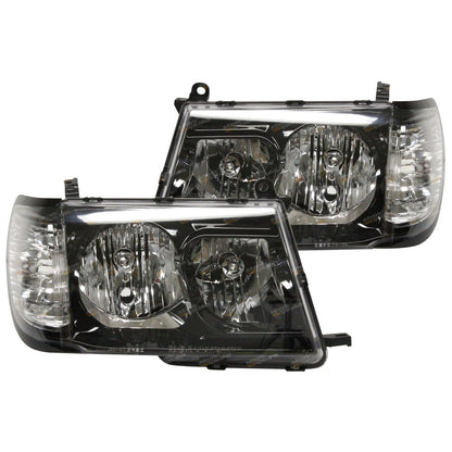 Altezza Black Headlights Pair for Toyota Landcruiser 100/105 (1998–2005)