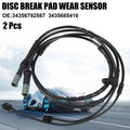 Brake Pad Wear Sensor Front Rear 2pcs Replacement for BMW X6 (2011–2019)