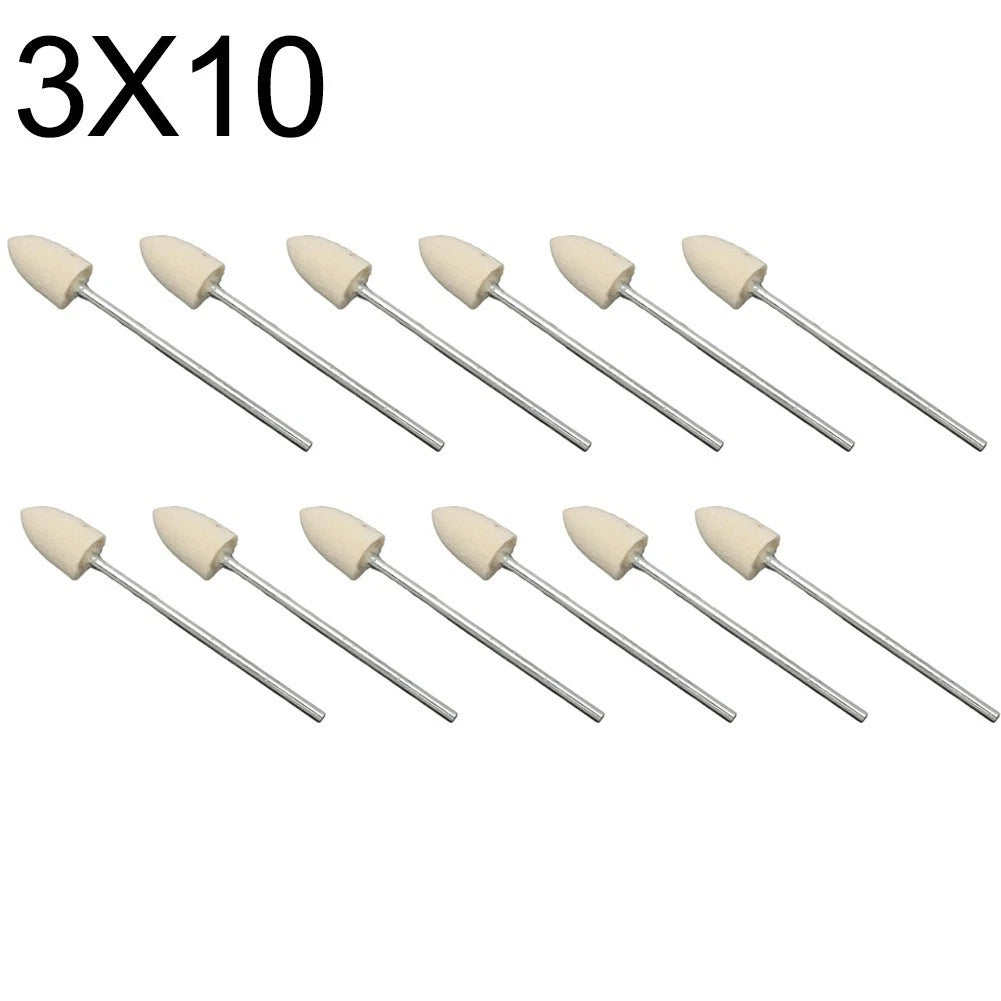 12 Pack Wool Grinding Head for Rotary Polishing and Grinding