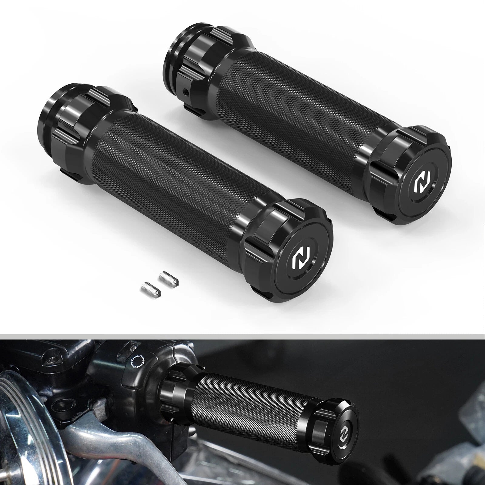 Handlebar Hand Grips for Harley Electra Glide FLHTC FLHTCU FLHTCUSE4 FLHTCUSE5 (1996–2023)