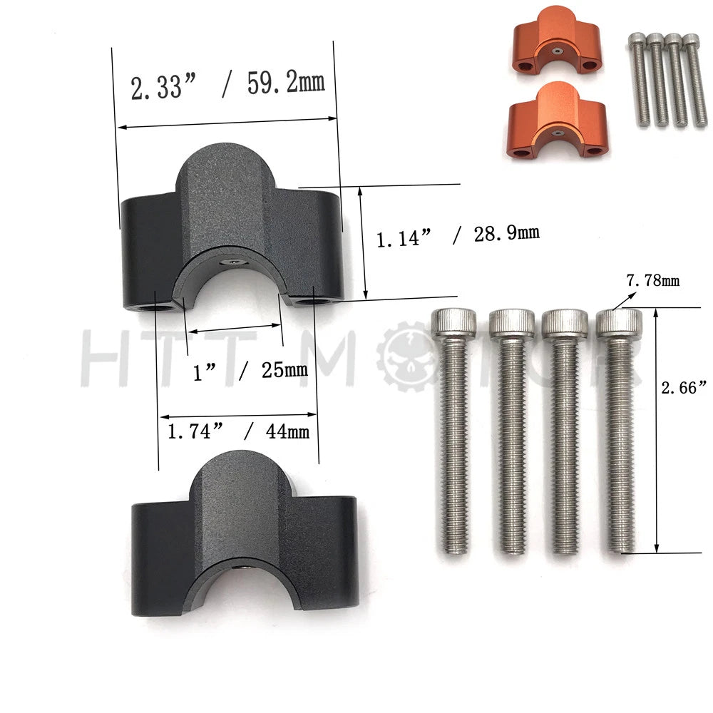 25mm Handlebar Riser Adaptor for KTM Duke 200 250 390 (2013–2016)
