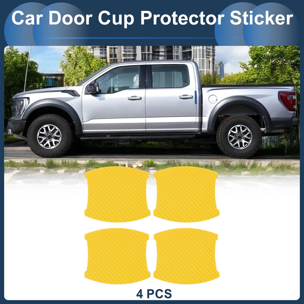 3D Car Door Handle Scratch Protector for Universal Vehicles (84x94mm)