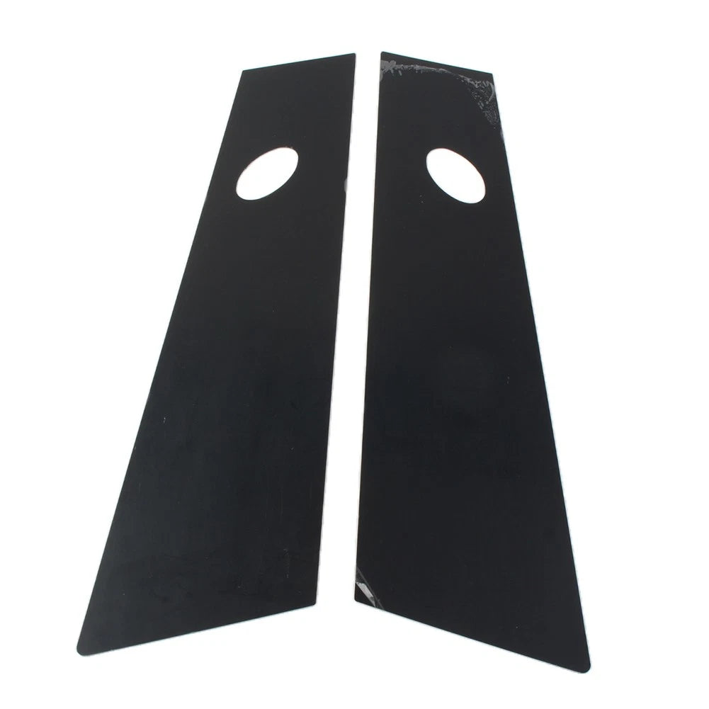 2X Bright Black Door Window Pillar Posts Trim for Tesla Model 3 (2017–2022)
