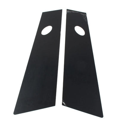 2X Bright Black Door Window Pillar Posts Trim for Tesla Model 3 (2017–2022)