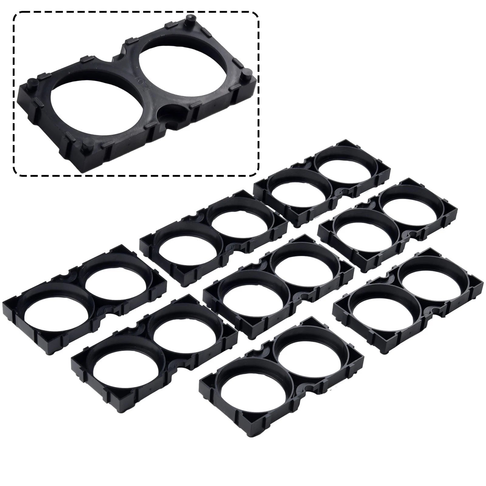 2X Battery Holder Bracket for Convenient 46160 (Fits 2 Batteries)
