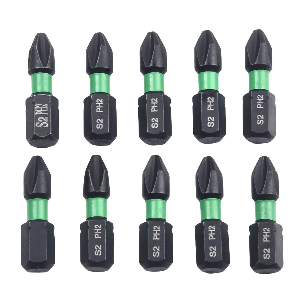 10-Piece Hexagonal Screwdriver Bit Set 25mm Length
