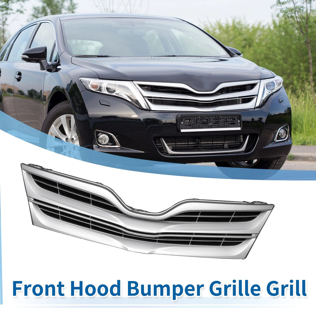Front Upper Bumper Grille Grill Replacement for Toyota Venza (2013–2015)