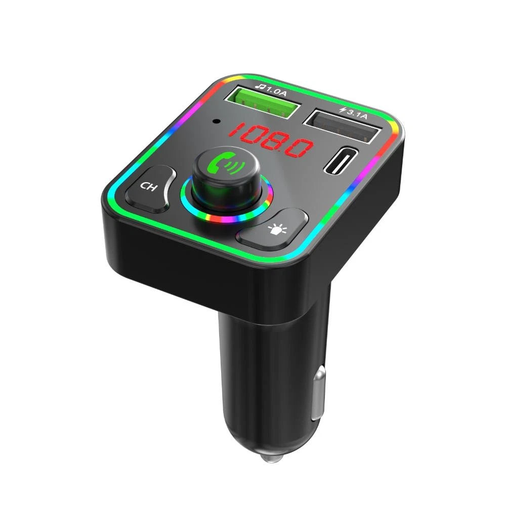 2X USB Car Charger Bluetooth FM Transmitter Radio MP3 Player (12-24V)
