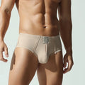 2X Men Cotton Briefs Underwear Solid Breathable U Convex Pouch Comfort