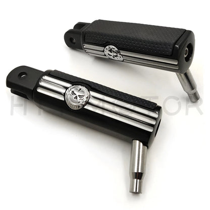 Skull Footrest Footpegs for Harley FXBB FXBR FXBRS FXLR (2018–2023)