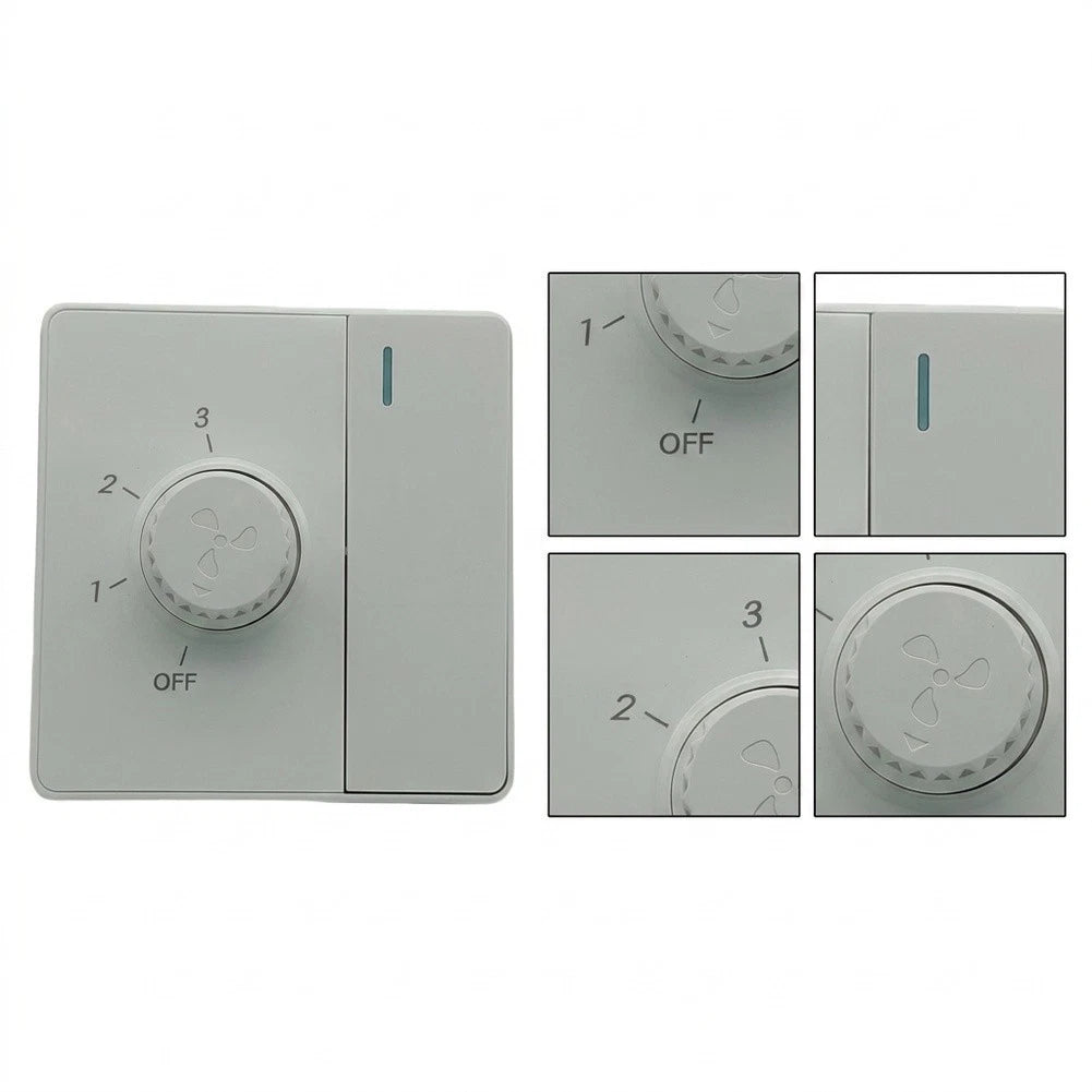 3-Speed Ceiling Fan Switch for 220V Ceiling Fans