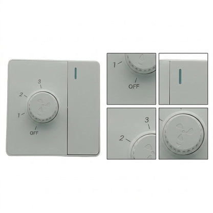 3-Speed Ceiling Fan Switch for 220V Ceiling Fans