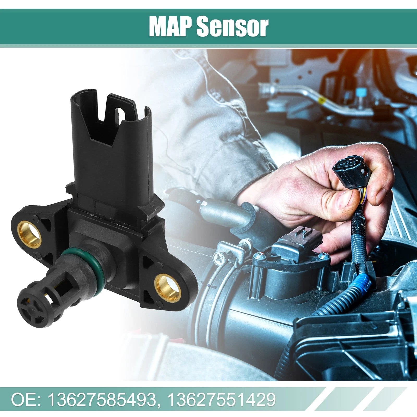 Intake Manifold Pressure MAP Sensor for BMW 135i 3.0L (2008–2013)