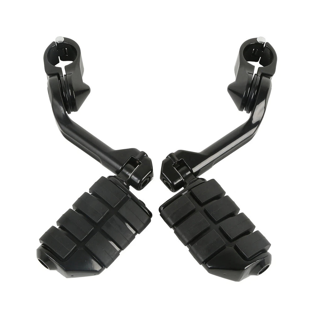 Highway Engine Guard Foot Pegs for Harley (1-1/4", Long Angled)