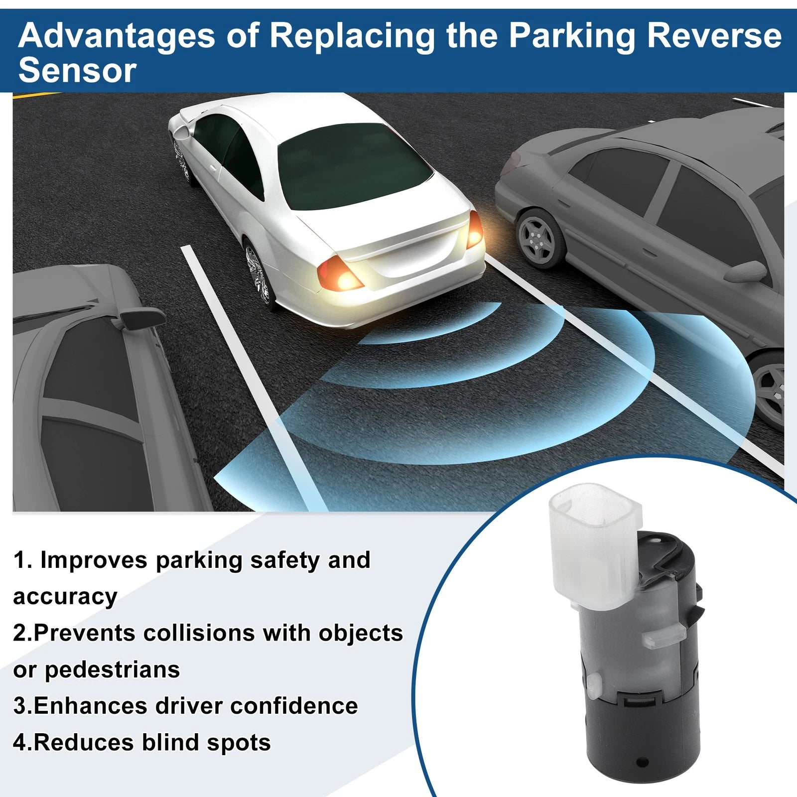 Reverse Backup Parking Sensor for BMW E46 318i (2001–2005) No.66206989067