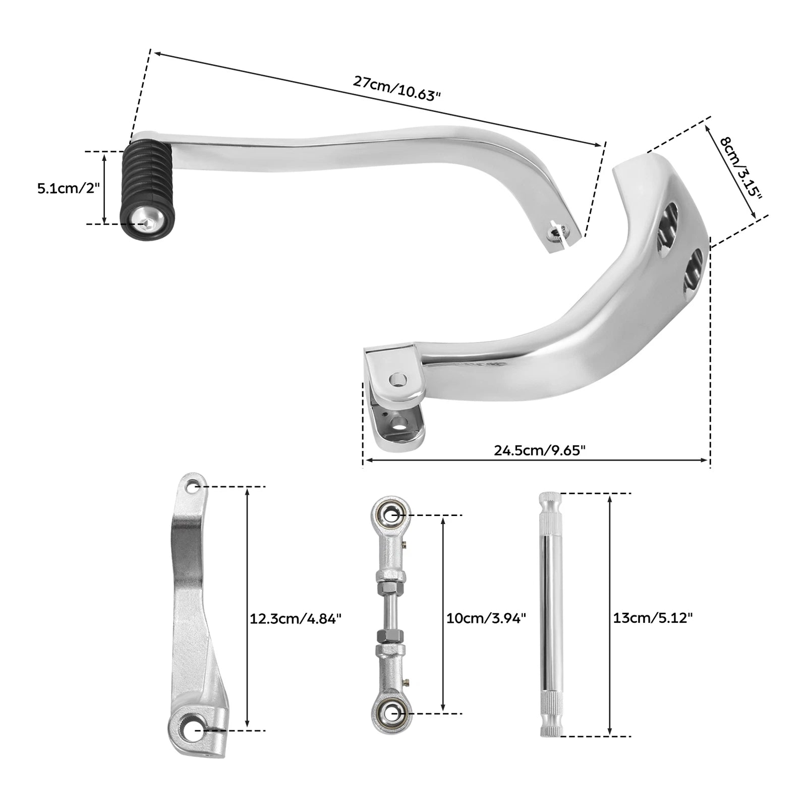 Mid Controls Shift Shifter Side Set for Harley Fat Bob Sport Glide (2018–2025)