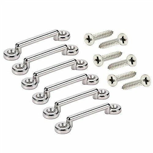 10 Pcs Stainless Steel Bimini Top Strap Pad Eye Footman's Loop Tie Downs