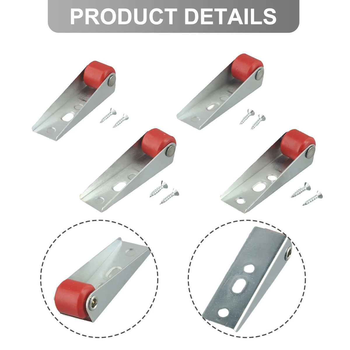 Caster Wheels for Vertical Sliding Door Track Pulleys