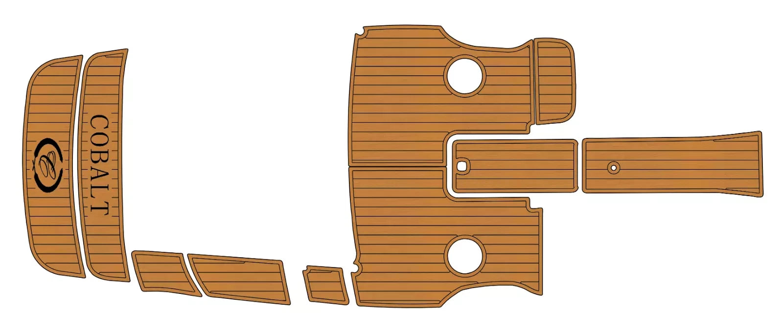 EVA Foam Teak Deck Flooring Mat for Cobalt 210 (2010)