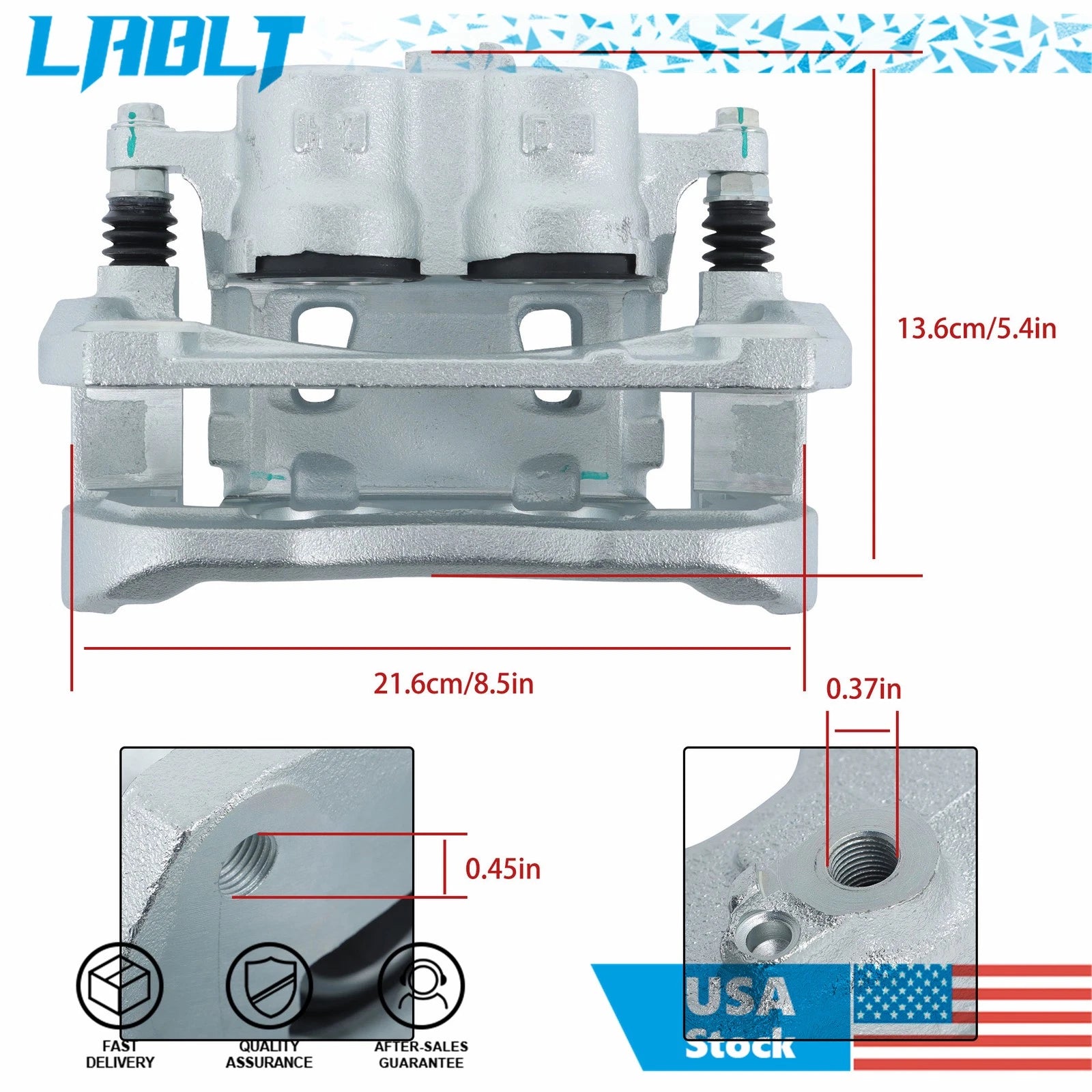 Front Left Brake Caliper w/ Bracket for Toyota Highlander, Sienna (2010–2018)