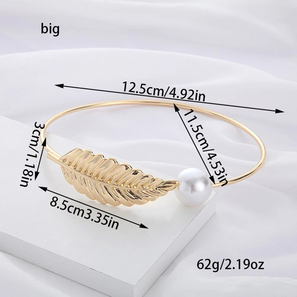 Elegant Pearl Leaf Curtain Tiebacks - Flexible Metal Clips