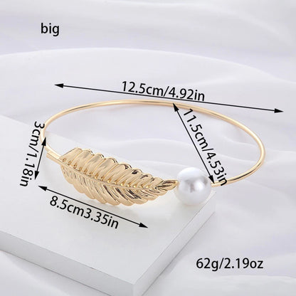 Elegant Pearl Leaf Curtain Tiebacks - Flexible Metal Clips
