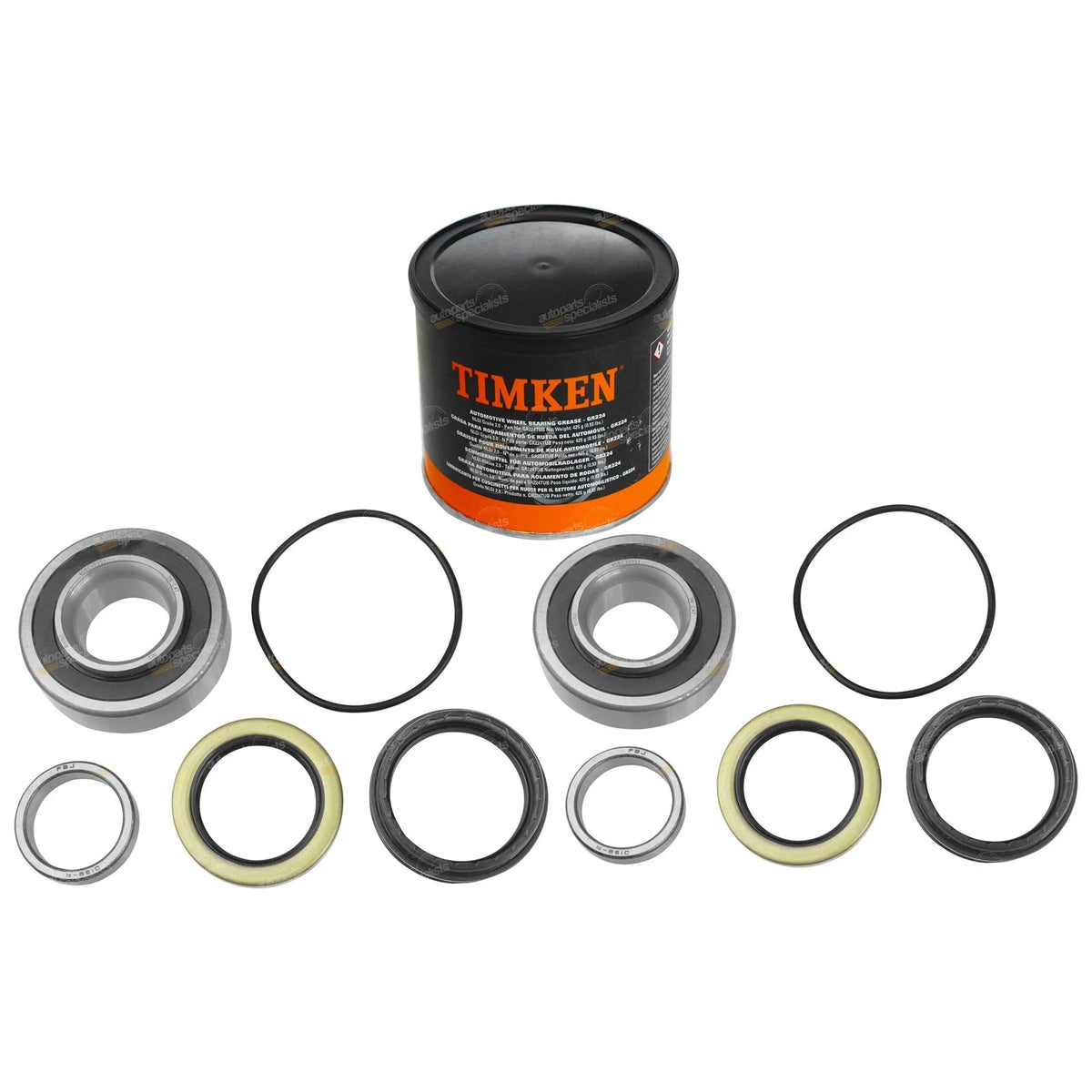 2 Rear Wheel Bearing Kits + Grease for 4Runner Surf 4WD (2002–2009)