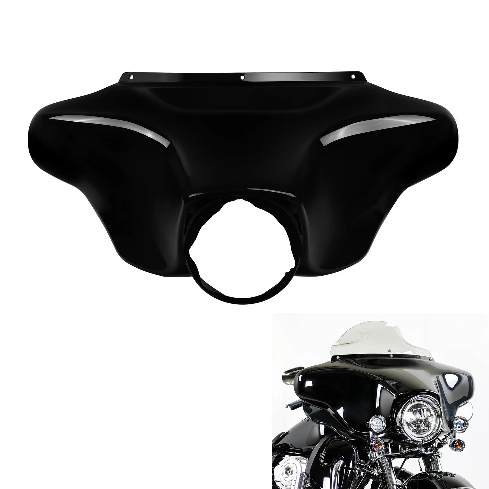 Front Batwing Upper Outer Fairing for Harley Davidson Touring (1996–2013)