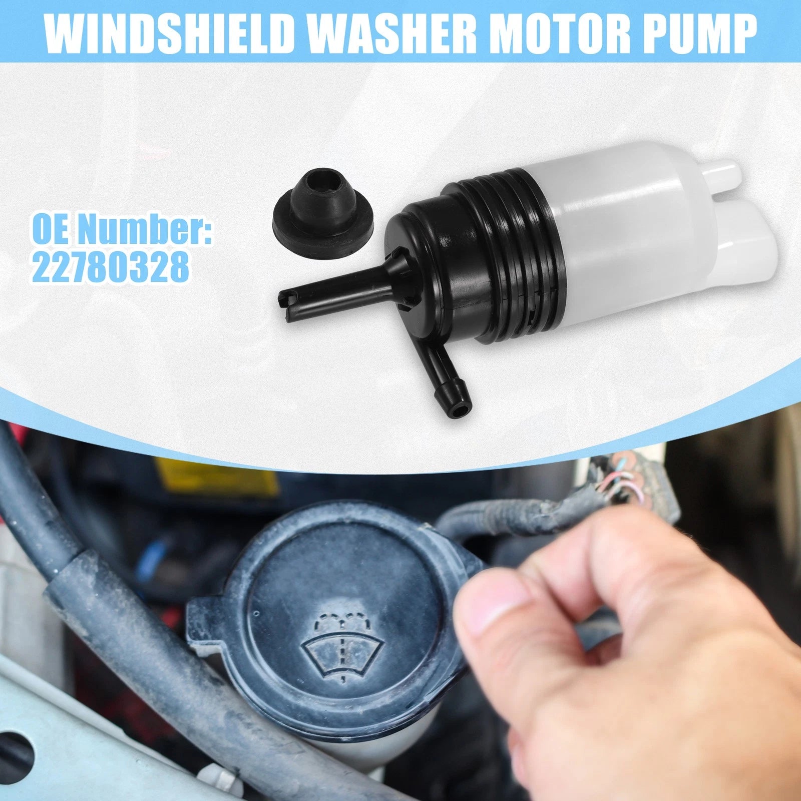 Windshield Washer Pump Motor Replacement for Chevrolet Corvette (2014–2019)