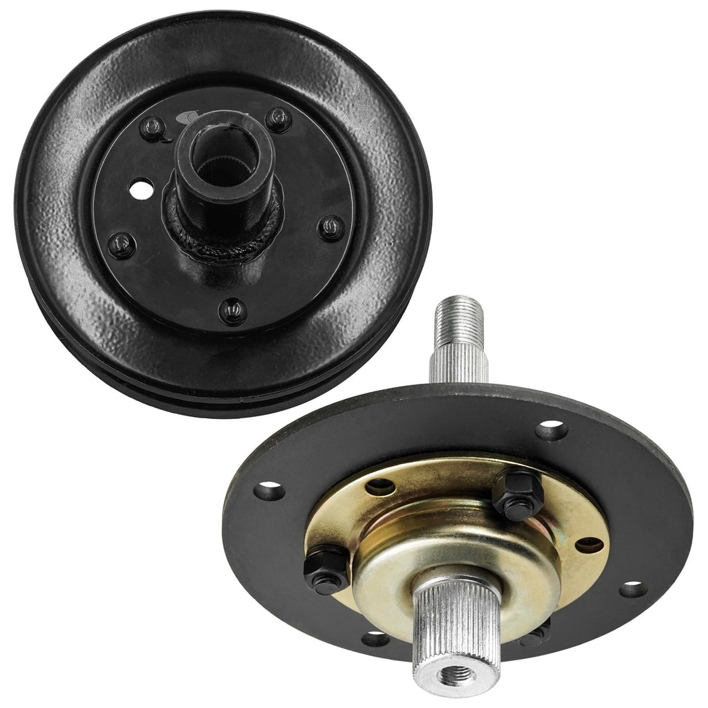 Deck Spindle and Pulley Replacement for White Outdoor LT-135 LT-145 (42") (2008–2018)