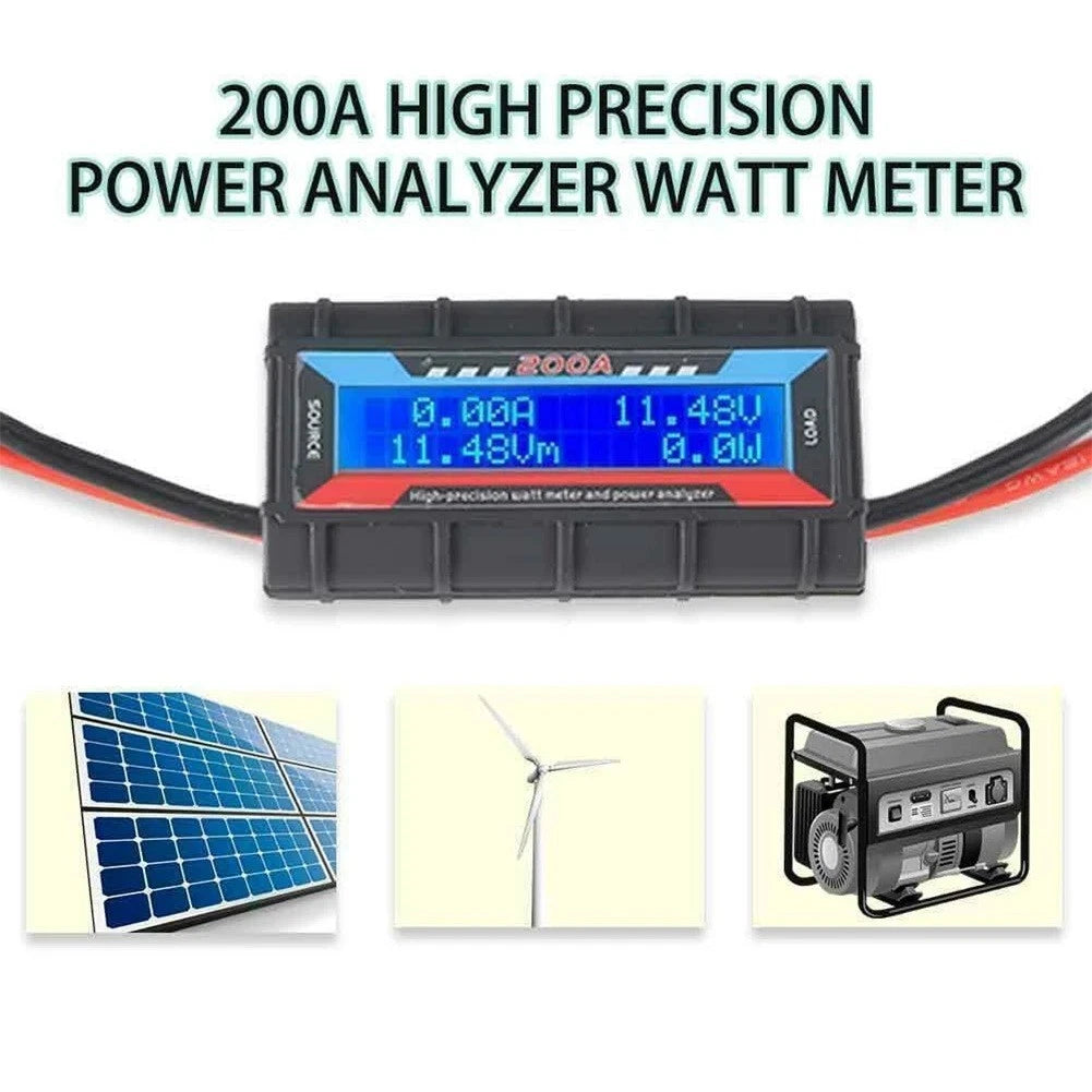 LCD Volt Amp Meter Analyzer for RC Battery Solar Power
